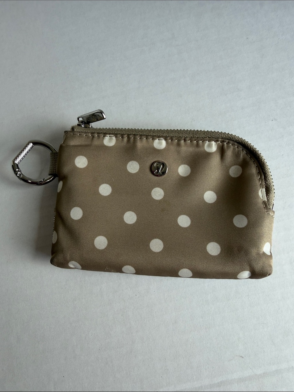lululemon athletica Beige Polka Dot Key & Card Holder